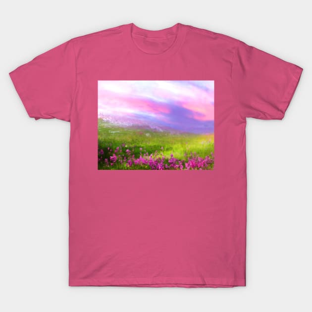 Pink Field T-Shirt by jasminaseidl